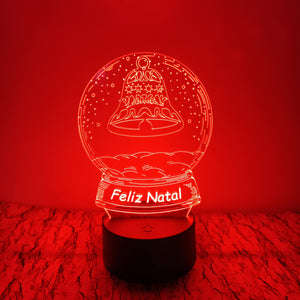 Sino Feliz Natal LED 16cm