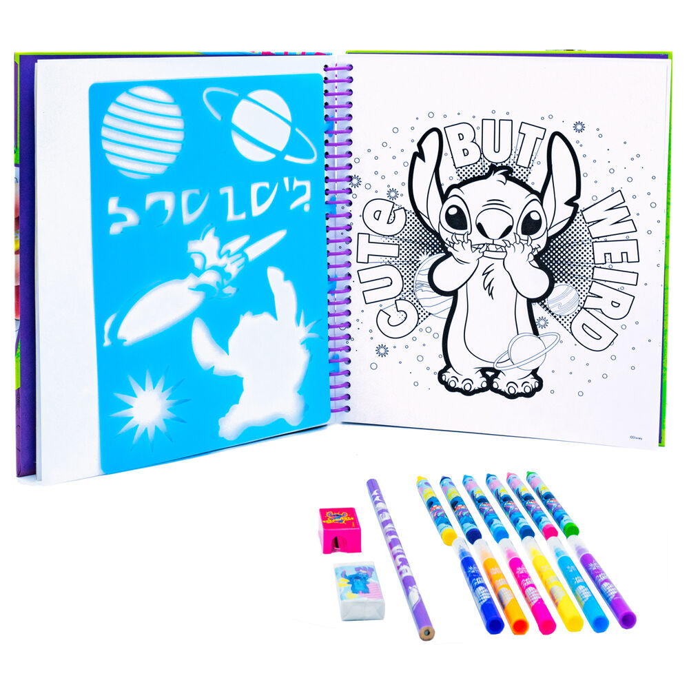 Caderno de atividades de colorir Stitch