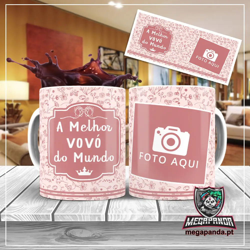 Caneca A Melhor Vovó Do Mundo 2 Brindes