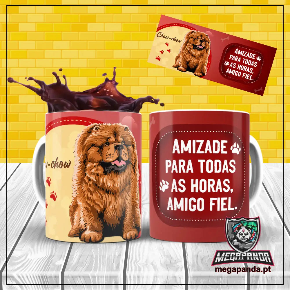 Caneca Amigo Fiel Chow-Chow Brindes