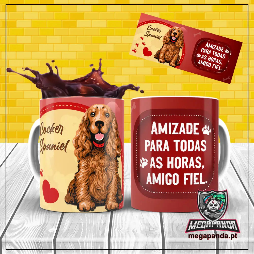 Caneca Amigo Fiel Cocker Spaniel Brindes