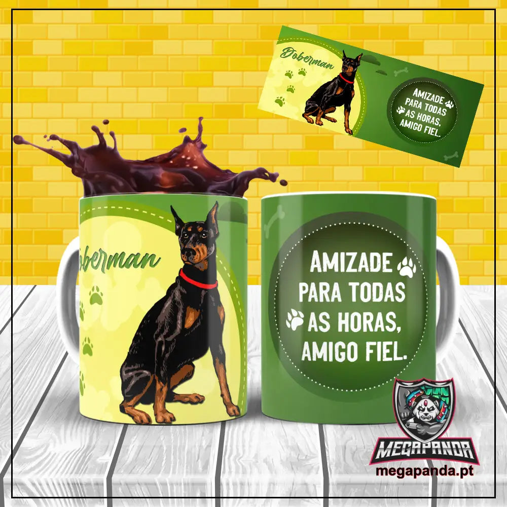 Caneca Amigo Fiel Doberman Brindes