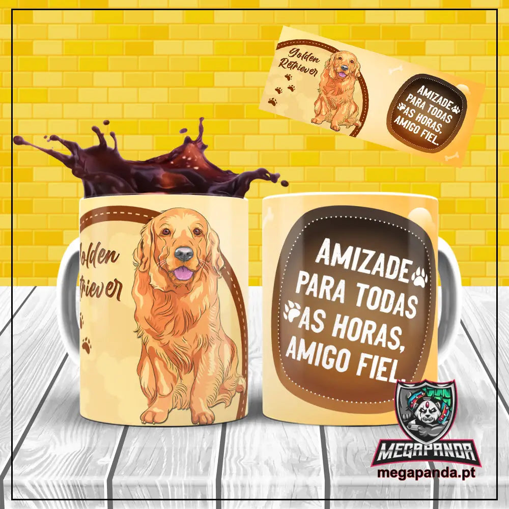 Caneca Amigo Fiel Golder Retriever Brindes