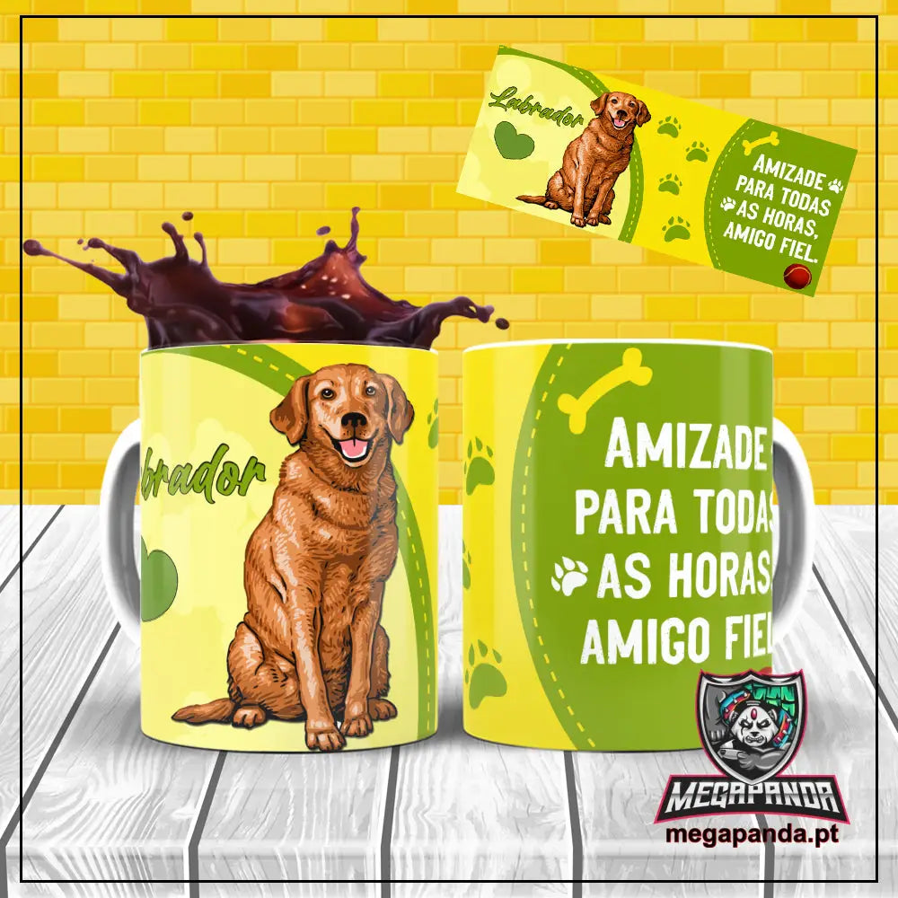 Caneca Amigo Fiel Labrador Brindes