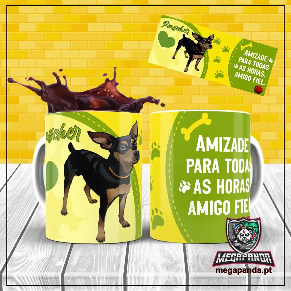 Caneca Amigo Fiel Pinscher Brindes