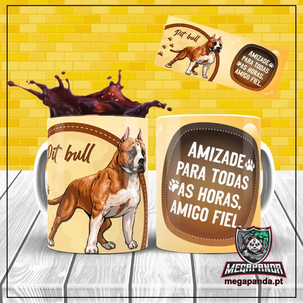 Caneca Amigo Fiel Pit Bull Brindes