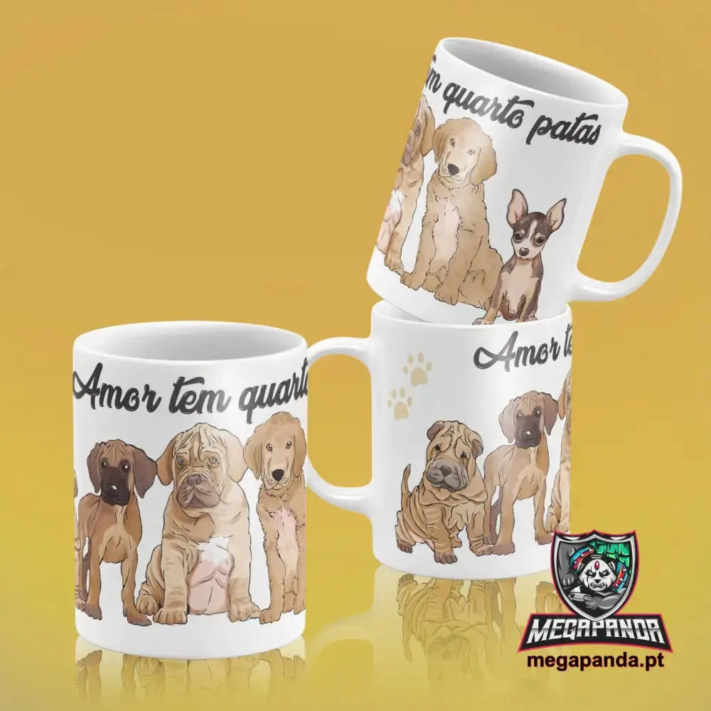 Caneca Amor 4 patas