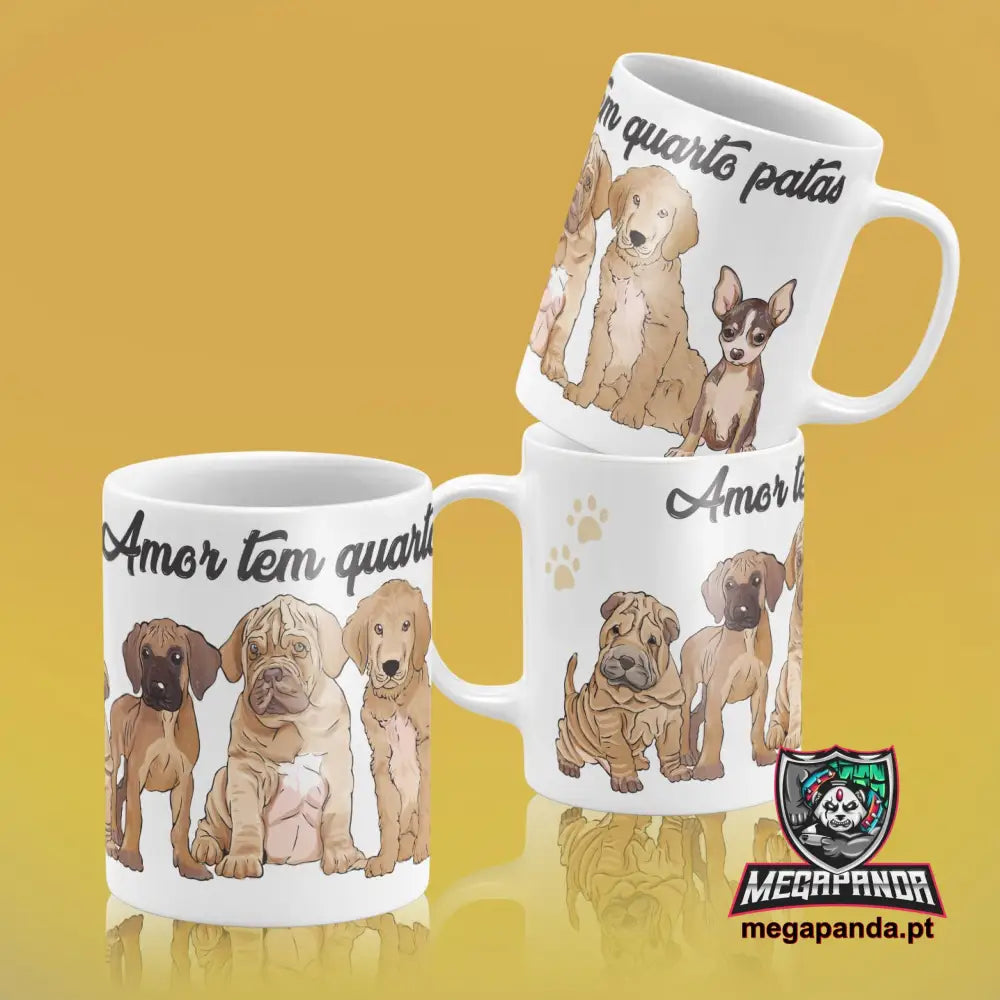 Caneca Amor 4 Patas Brindes