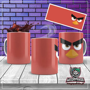 Caneca Angry Birds Vermelho