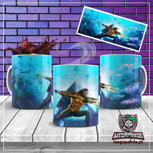 Taza Aquaman Liga de la Justicia