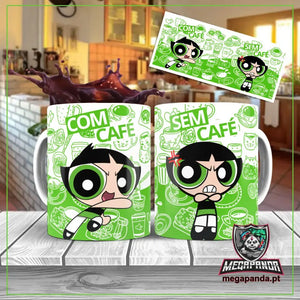 Caneca Buttercup Com e Sem Café