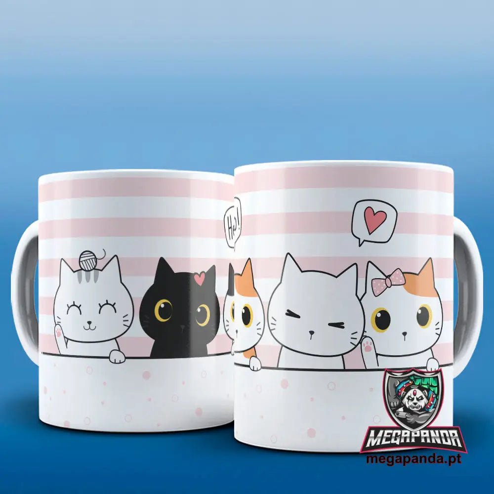 Caneca Cat Love Hello Brindes