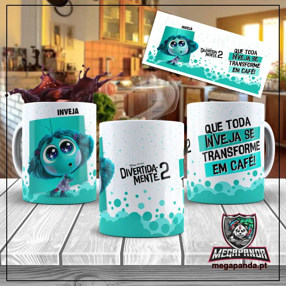 Caneca Divertidamente 2 Emoções Inveja Brindes