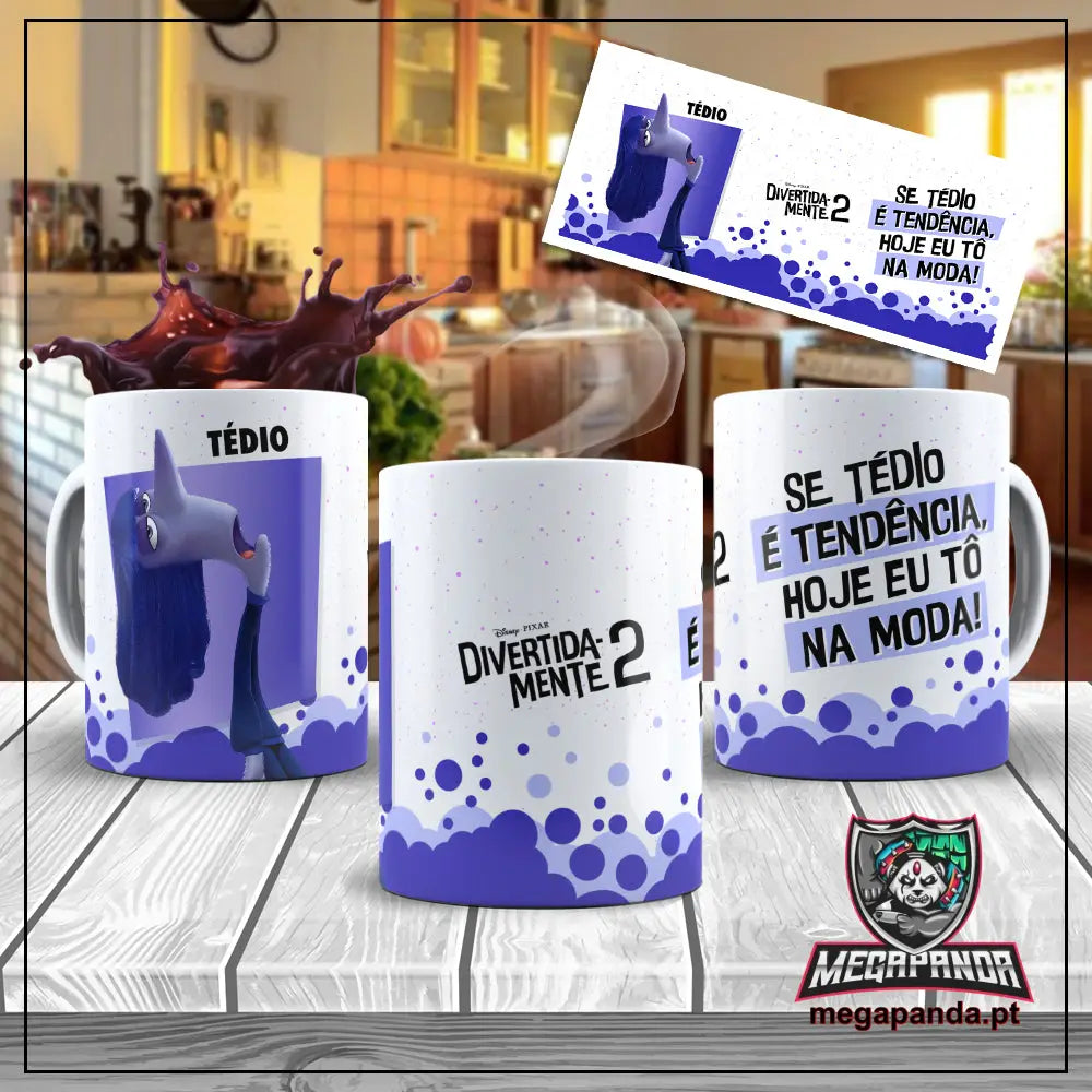 Caneca Divertidamente 2 Emoções Tédio Brindes