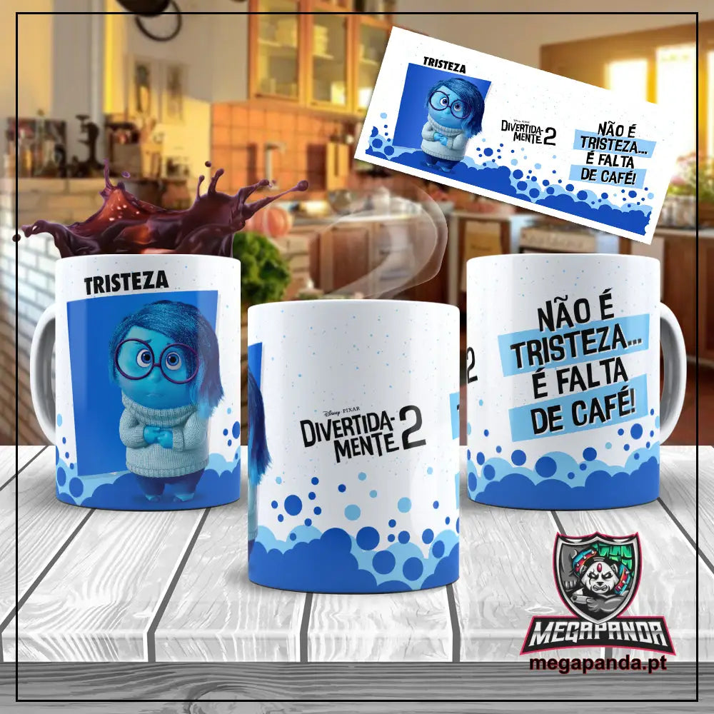 Caneca Divertidamente 2 Emoções Tristeza Brindes