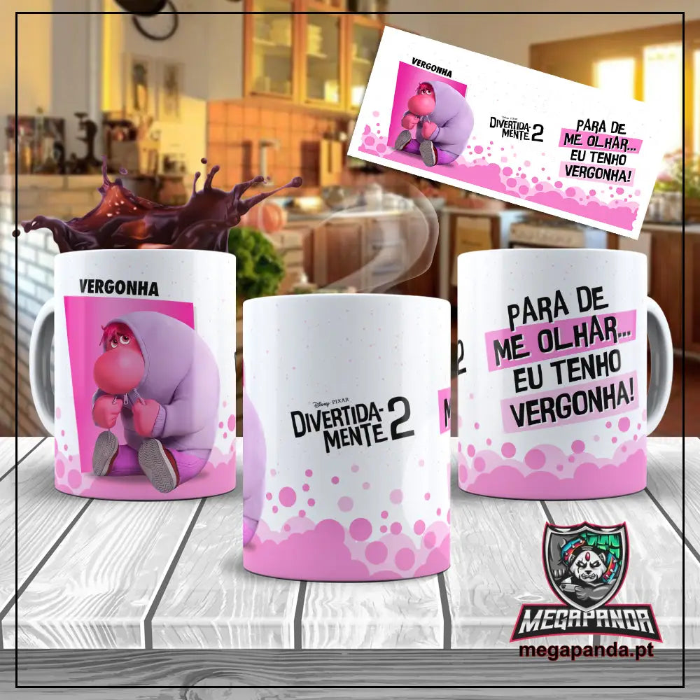 Caneca Divertidamente 2 Emoções Vergonha Brindes