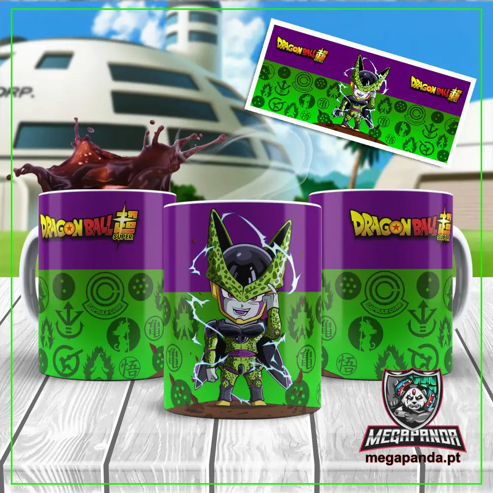 Caneca Dragon Ball Cell Chibi