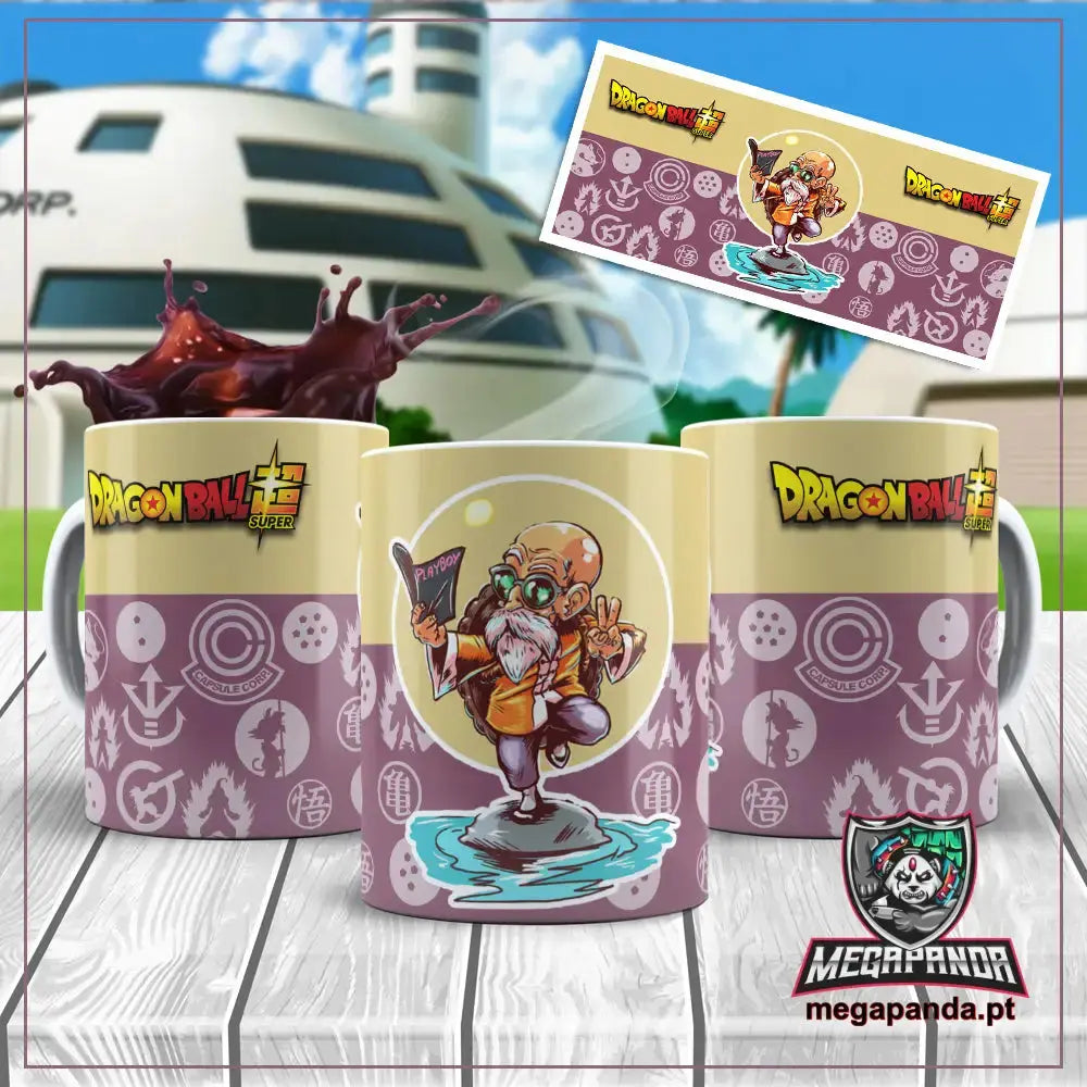 Caneca Dragon Ball Mestre Kame