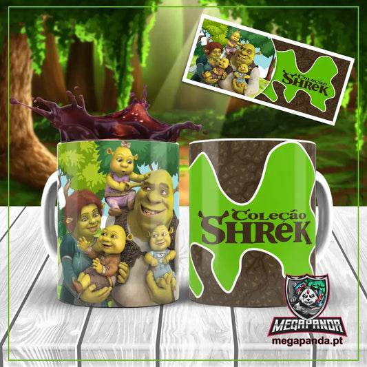 Caneca Família Shrek Brindes