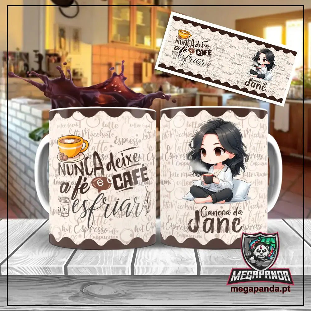 Caneca Fé e Café