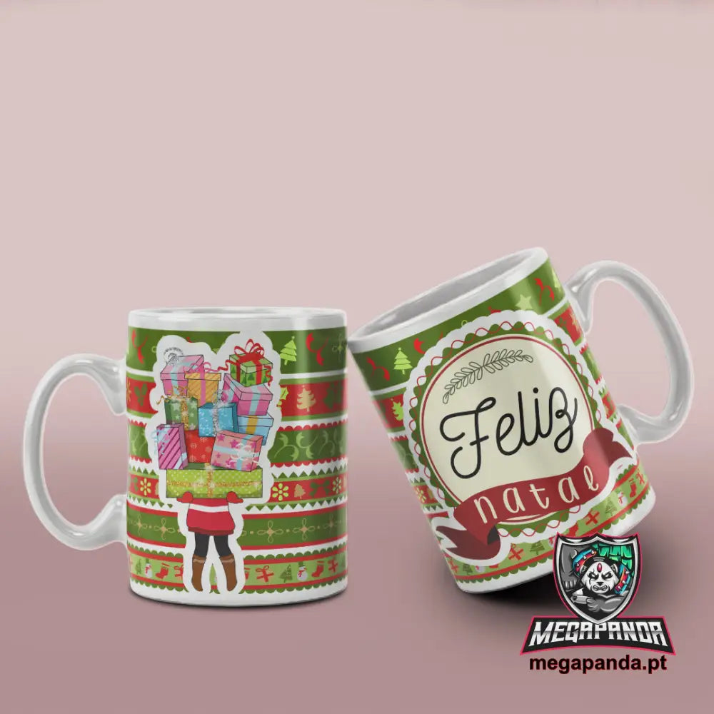 Caneca Feliz Natal 1 Brindes