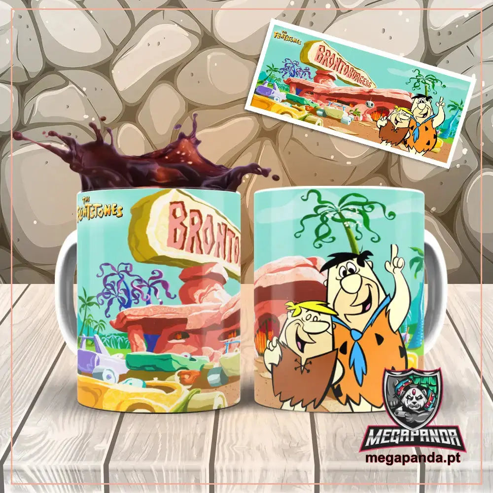 Caneca Flintstones Barney e Fred