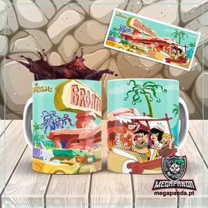 Caneca Flintstones Brontoburgers