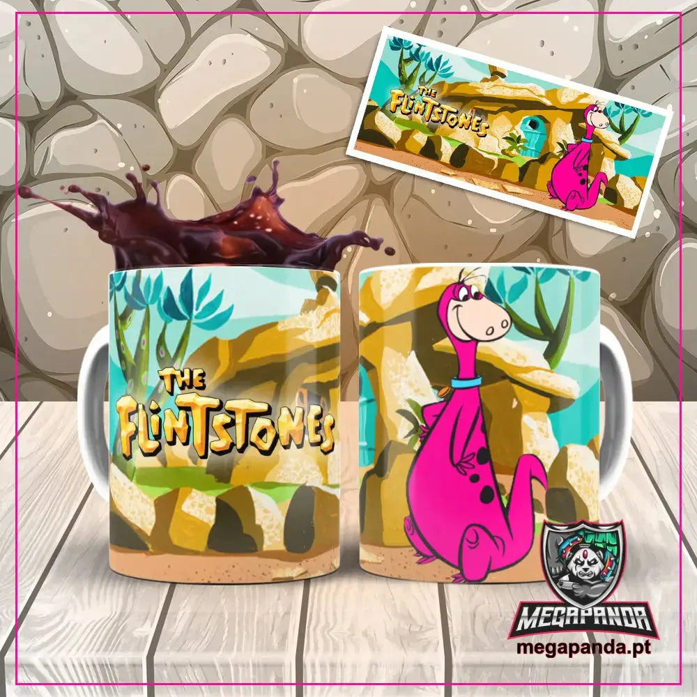 Caneca Flintstones Dino