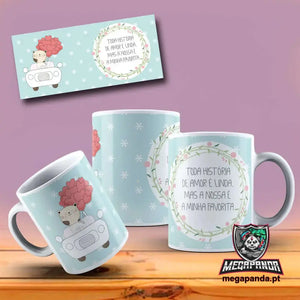 Caneca Frases de Love 3: Amor em Cada Gole!