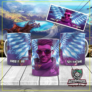 Caneca Free Fire Dj Alok
