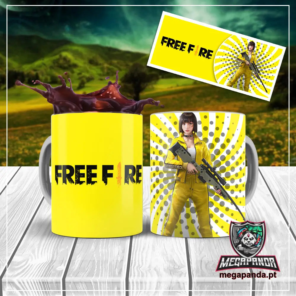 Caneca Free Fire Kelly