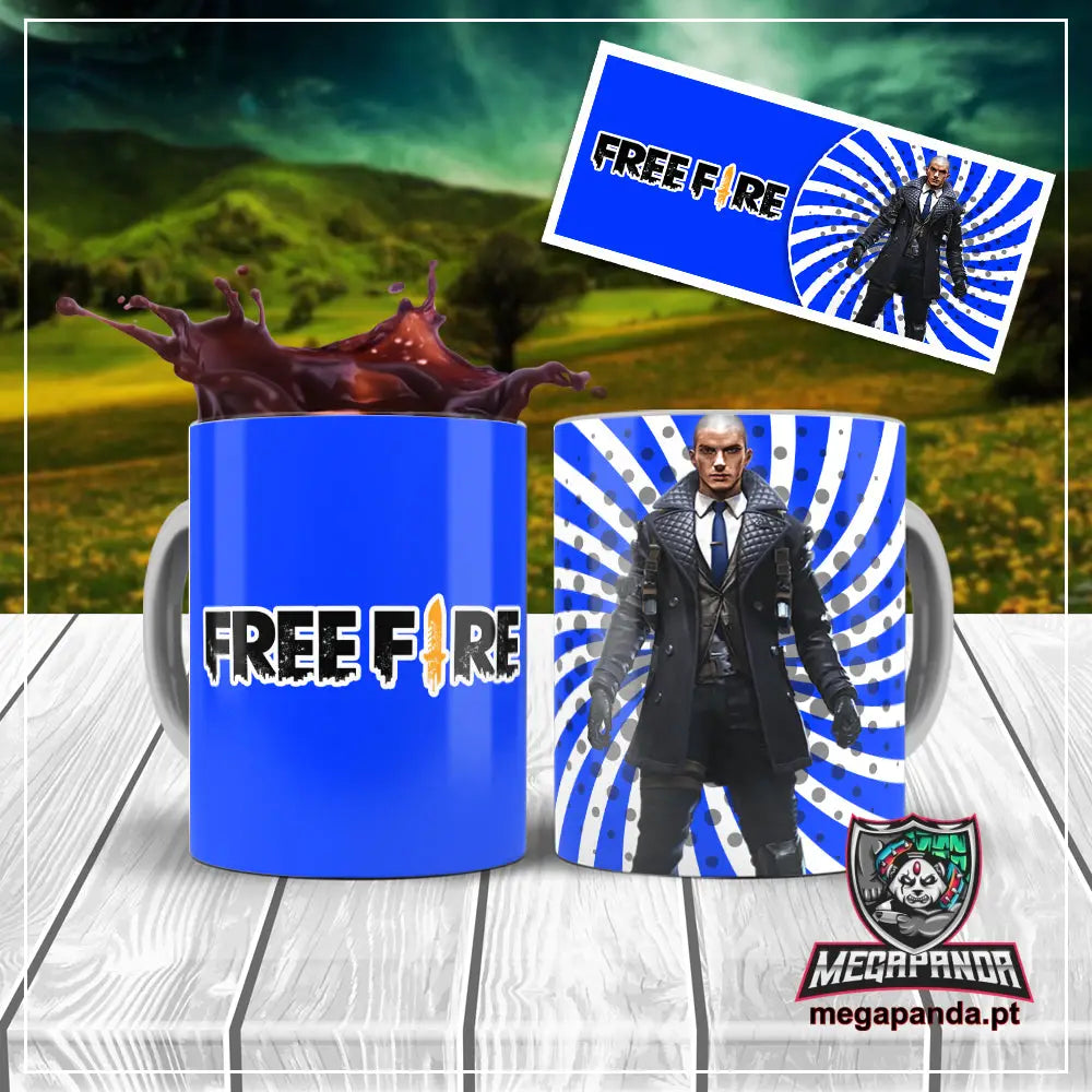 Caneca Free Fire Rafael Brindes