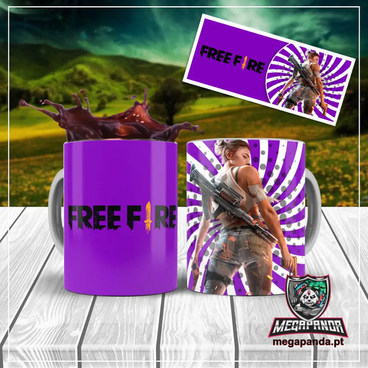 Caneca Free Fire Wallpaper Brindes