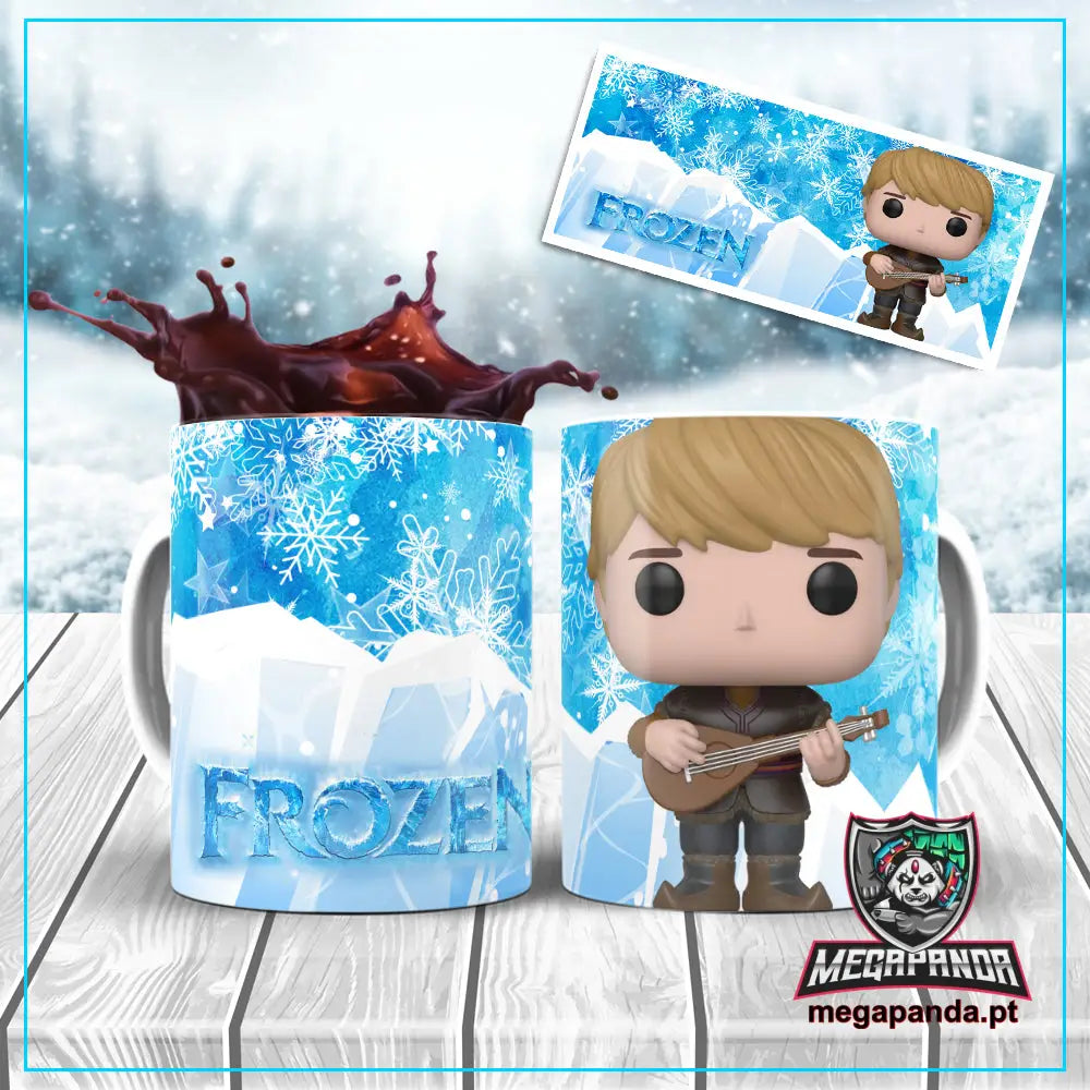 Caneca Frozen Kristoff Com Viola Brindes