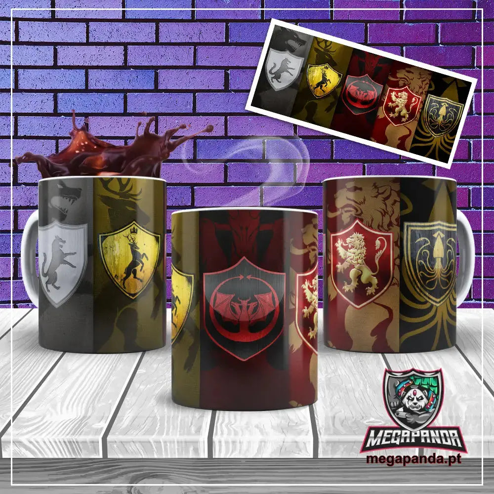 Caneca Game of Thrones  Brasões