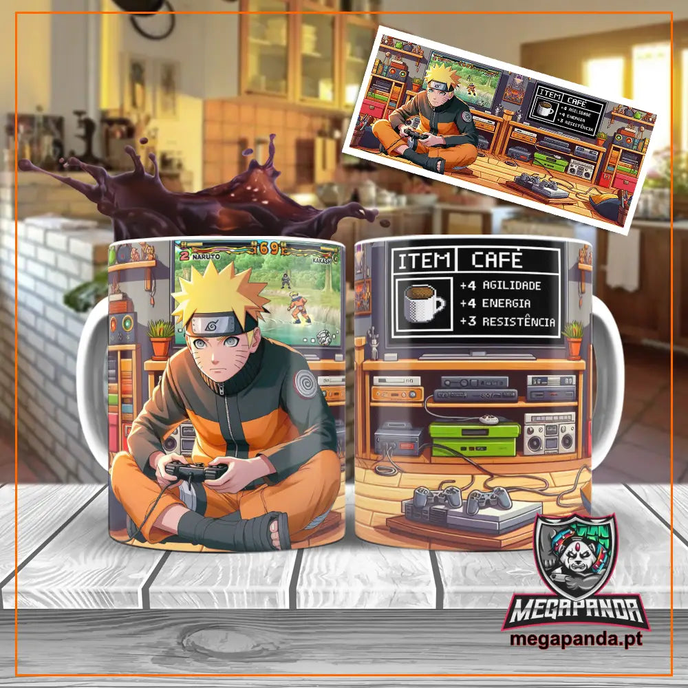 Caneca Gamer Personagens Naruto Brindes