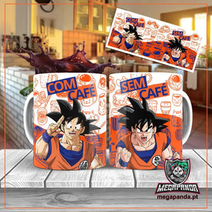Taza Goku Con y Sin Café