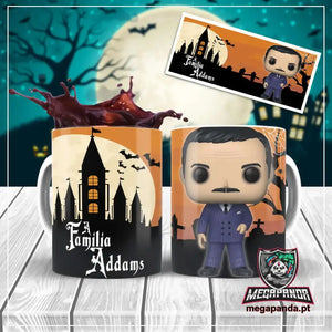 Caneca Gomez Addams Funko: Estilo e Charme do Mundo Addams
