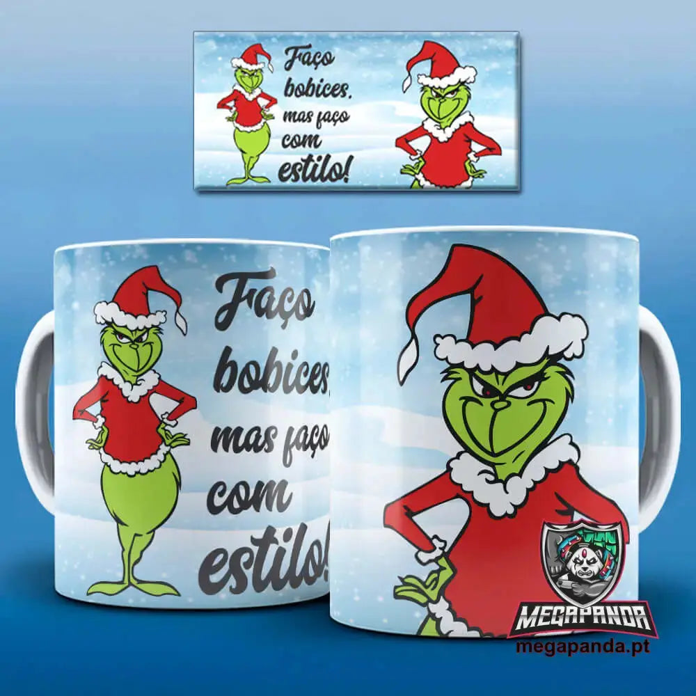 Caneca Grinch Bobices: Adicione Diversão e Humor ao Seu Dia!