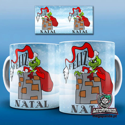 Caneca Grinch Feliz Natal Brindes