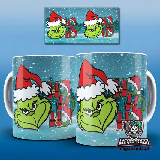 Caneca Grinch Hohoho 3 Brindes