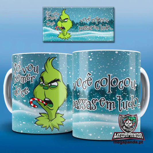 Caneca Grinch Passas 2 Brindes