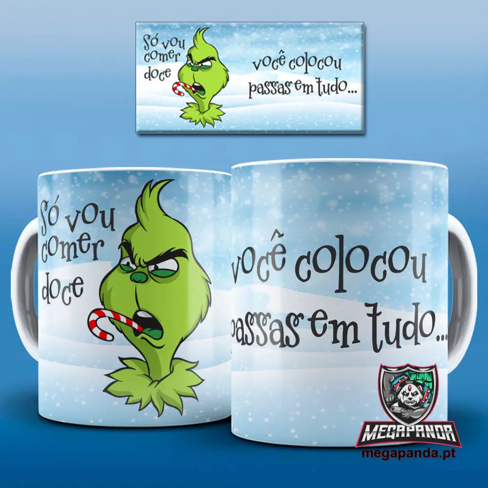 Caneca Grinch Passas Brindes