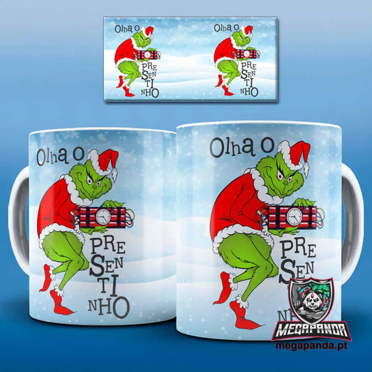 Caneca Grinch Presentinho Brindes