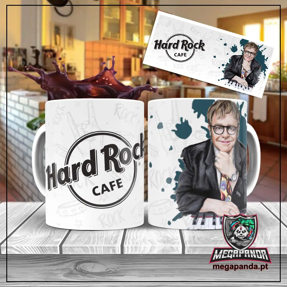 Caneca Hard Rock Elton John Brindes