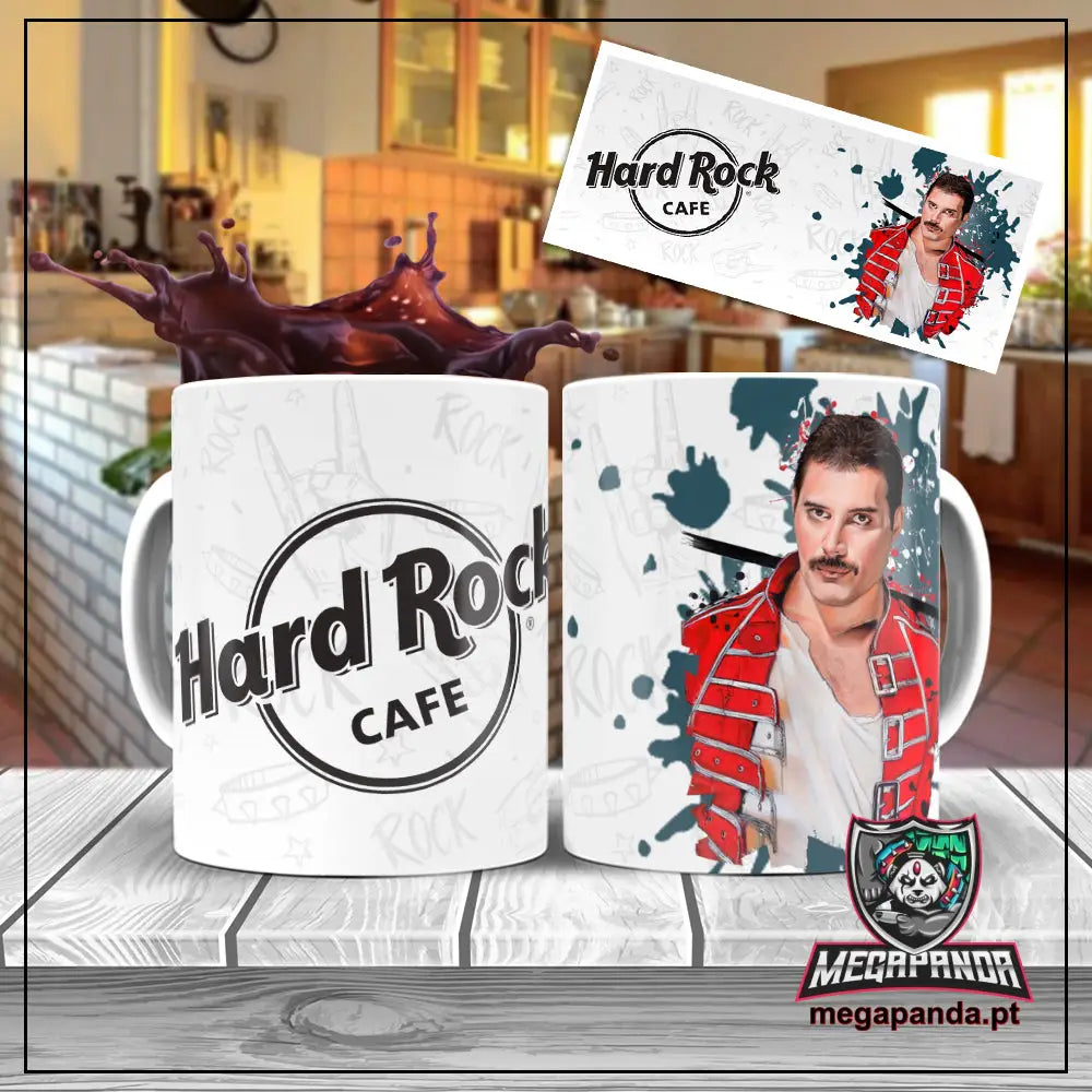 Caneca Hard Rock Freddie Mercury Brindes