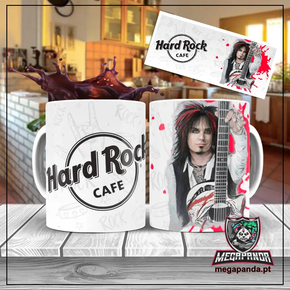 Caneca Hard Rock Nnikki Sixx Brindes