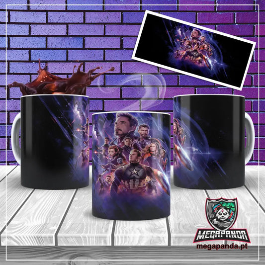 Caneca Heróis Avengers Brindes