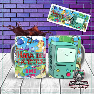 Caneca Hora de Aventura BMO: Diversão e Nostalgia em Cada Gole