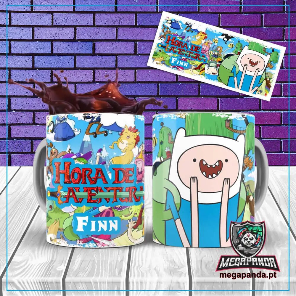 Caneca Hora De Aventura Finn Brindes